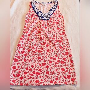 Boden women's size US 4R sleeveless V neck dress VGUC